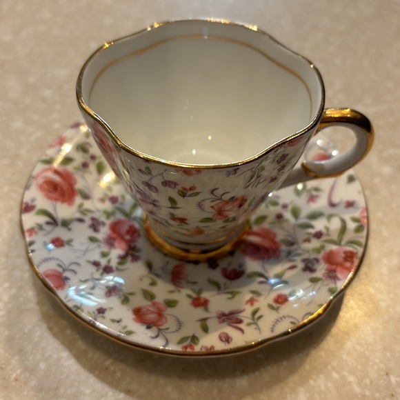 4/$30 Porcelain Demitasse Cups Saucers English Bone China Mix Match Expresso Tea - Picture 8 of 9